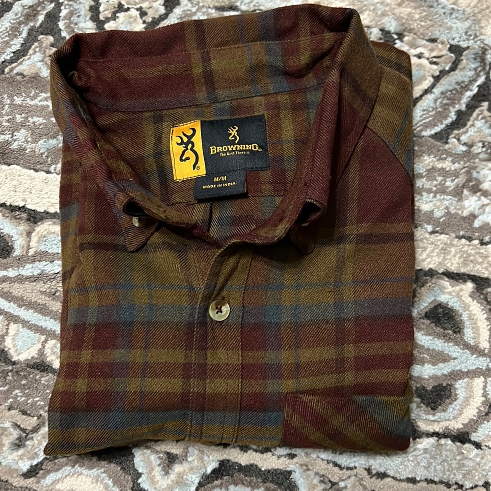 Browning Flannel Button Down, Medium